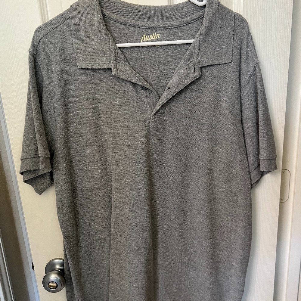 Austin Trading Co. Gray Polo